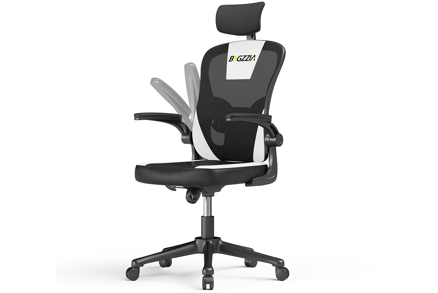 Chaises Ergonomiques Chaise de Bureau d'ordinateur avec Appui-tête Réglable Accoudoir Rabattable Chaise de Jeu de Bureau