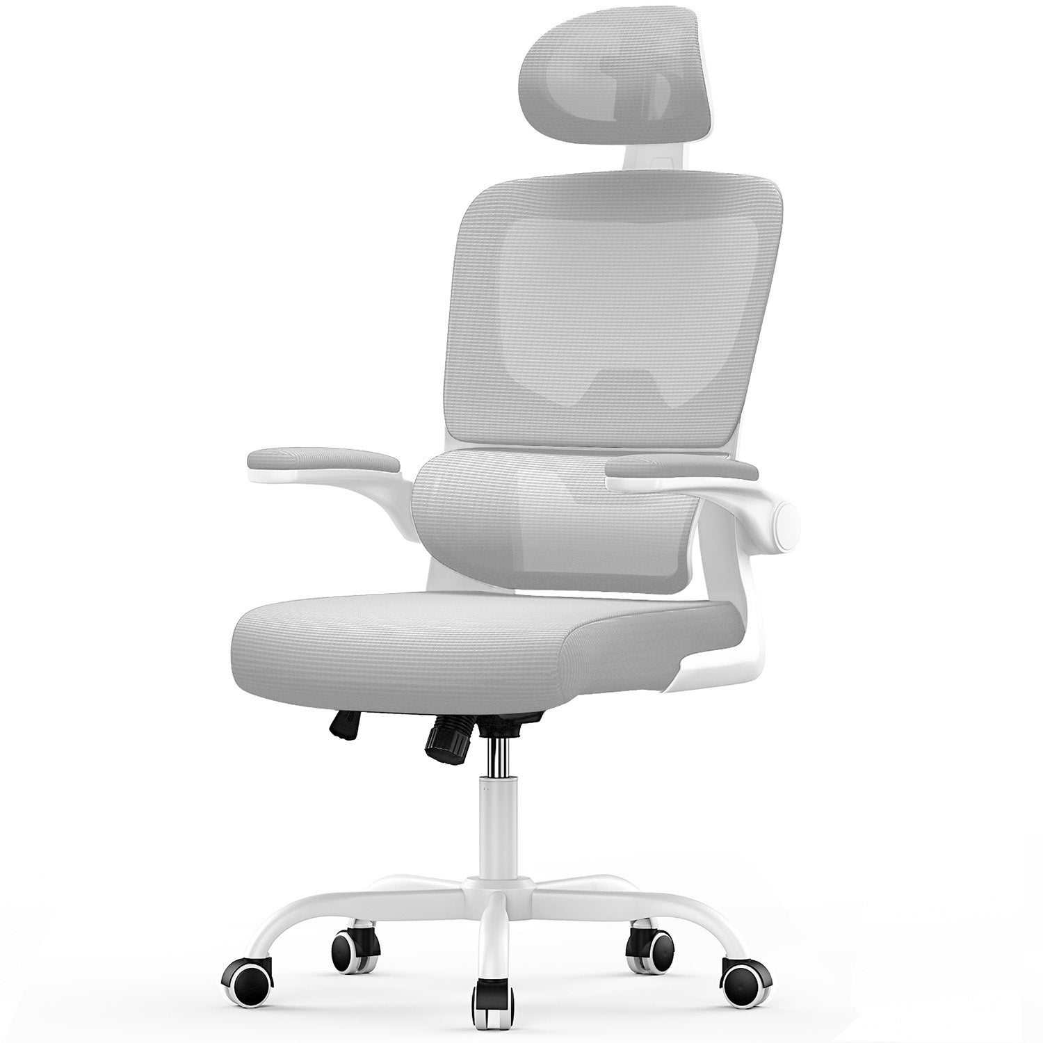 Chaise de Bureau, Siege de Bureau Ergonomique avec Support Lombaire et accoudoir réglable, Fauteuil de Bureau d'une capacité maximale de 150 kg
