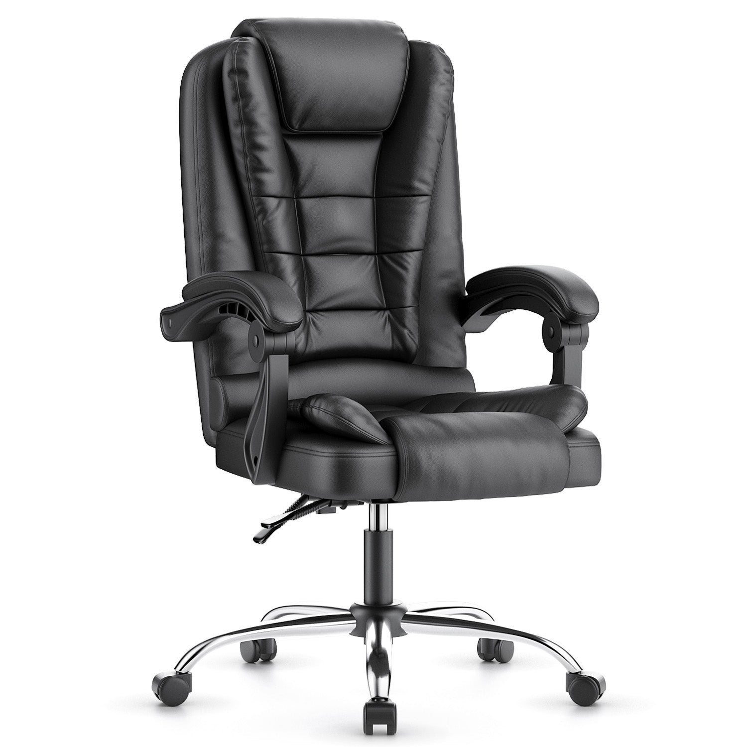 Chaise de bureau ergonomique en cuir de haute qualité avec fonction inclinable pour le bureau à domicile