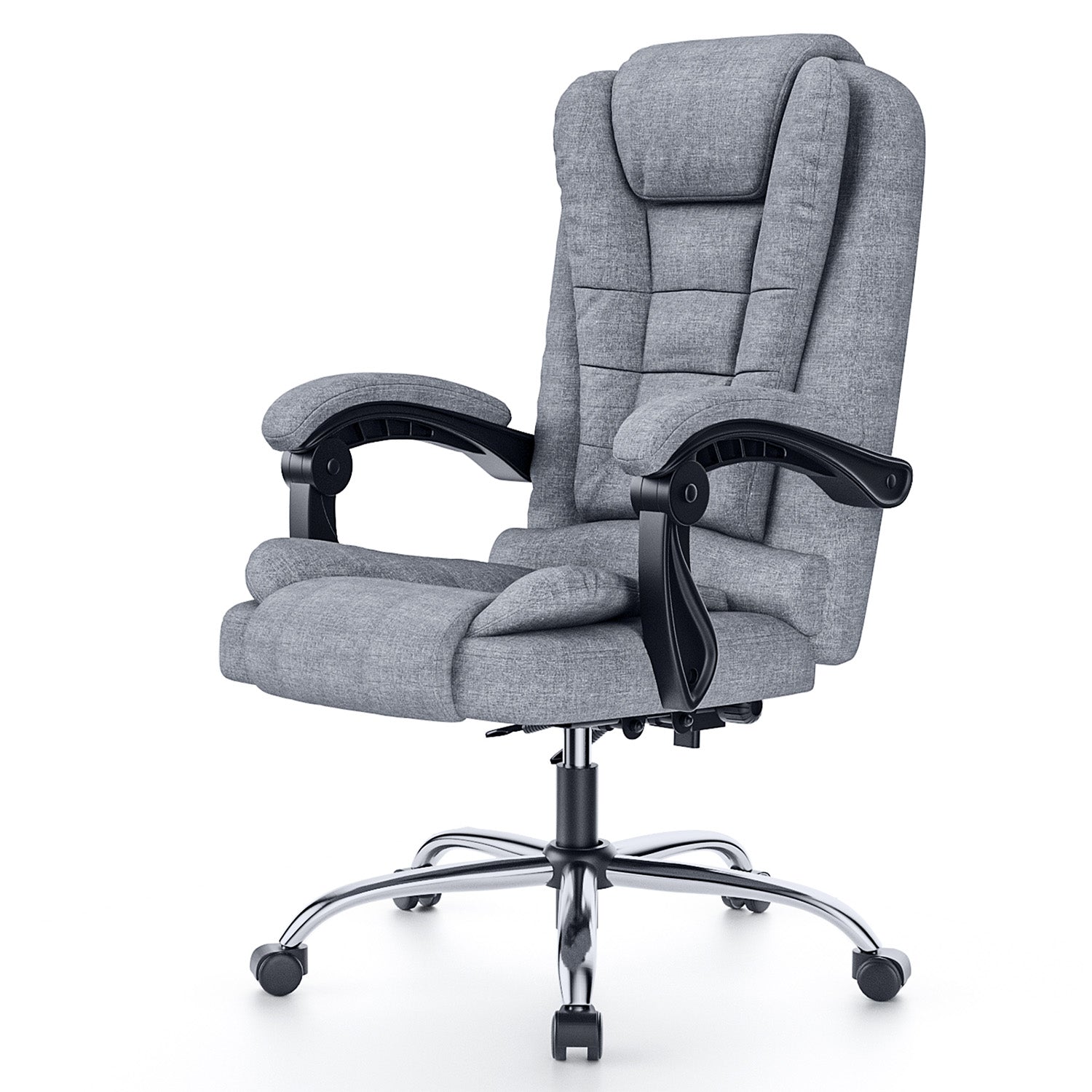 Chaise de bureau ergonomique en cuir de haute qualité avec fonction inclinable pour le bureau à domicile