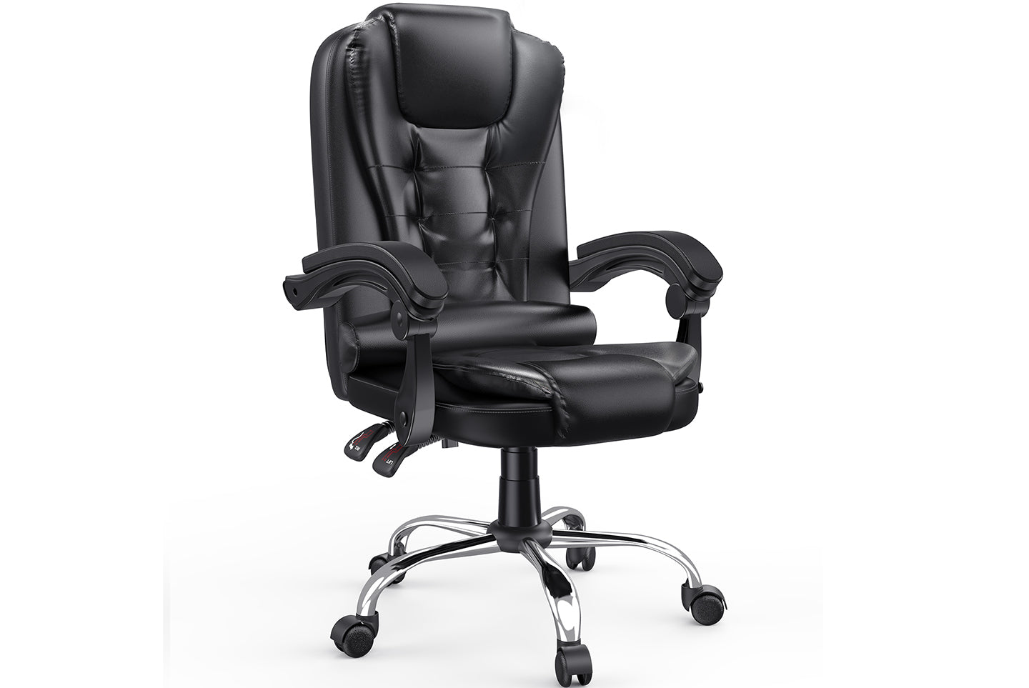 Chaise de bureau ergonomique en cuir de haute qualité avec fonction inclinable pour le bureau à domicile